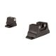 Trijicon Night Sight Suppressor Set w/White Front/White Rear and Green Lamps for Smith and Wesson MP C.O.R.E, 601011