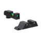 Trijicon DI Night Sight Set, Dual-Illuminated, U-Notch, Tritium Green Front Color/ Rear Color, Glock Models 42, 43, 43X, &amp; 48, 601106