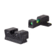 Trijicon DI Night Sight Set, Dual-Illuminated, U-Notch, Tritium Green Front Color/ Rear Color, Sig Sauer #6 Front/#8 Rear, 601114