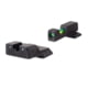 Trijicon DI Night Sight Set, Dual-Illuminated, U-Notch, Tritium Green Front Color/ Rear Color, Smith &amp; Wesson M&amp;P, M&amp;P M2.0, SD VE, 601108