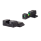 Trijicon DI Night Sight Set, Dual-Illuminated, U-Notch, Tritium Green Front Color/ Rear Color, Smith &amp; Wesson M&amp;P Shield .40, .45, &amp; 9mm, 601110