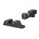 Trijicon DI Night Sight Set, Dual-Illuminated, U-Notch, Tritium Green Front Color/ Rear Color, Standard Frame Glock Models, 601102