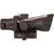 Trijicon Dual Illuminated Low Height Compact ACOG Scope, 3x24 mm, Red, .223/55gr. Crosshair Reticle, Matte Black, 400351