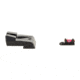 Trijicon Fiber Optic Pistol Front/Rear Sight Set, Red Fiber Stick, CZ P-10/P-10C, Black, 601065