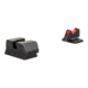 Trijicon Fiber Optic Pistol Front/Rear Sight Set, Red Fiber Stick, FNS-40/FNX-40/FNP-40, Black, 601068