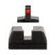 Trijicon Fiber Optic Pistol Front/Rear Sight Set, Red Fiber Stick, FNS-40/FNX-40/FNP-40, Black, 601068