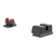 Trijicon Fiber Optic Pistol Front/Rear Sight Set, Red Fiber Stick, FNS-40/FNX-40/FNP-40, Black, 601068