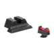 Trijicon Fiber Optic Pistol Front/Rear Sight Set, Red Fiber Stick, Glock 42/43, Black, 601029
