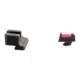 Trijicon Fiber Optic Pistol Front/Rear Sight Set, Red Fiber Stick, Glock 42/43, Black, 601029