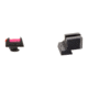 Trijicon Fiber Optic Pistol Front/Rear Sight Set, Red Fiber Stick, Glock 42/43, Black, 601029