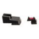 Trijicon Fiber Optic Pistol Front/Rear Sight Set, Red Fiber Stick, H&amp;K .45/.45Tactical, Black, 601044
