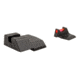 Trijicon Fiber Optic Pistol Front/Rear Sight Set, Red Fiber Stick, H&amp;K .45/.45Tactical, Black, 601044