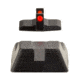 Trijicon Fiber Optic Pistol Front/Rear Sight Set, Red Fiber Stick, H&amp;K .45/.45Tactical, Black, 601044