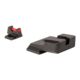 Trijicon Fiber Optic Pistol Front/Rear Sight Set, Red Fiber Stick, Smith & Wesson M&P/M&P M2.0, NOT Shield/C.O.R.E., Black, 601032