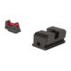 Trijicon Fiber Optic Pistol Front/Rear Sight Set, Red Fiber Stick, Walther P99/PPQ/PPQ M2, Black, 601053