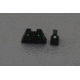 Trijicon For Glock Sup Night Sight w/ Wht Outline/Grn Lamps, White/Black, Suppressor Night Sight Set 196577
