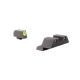 Trijicon Glock HD Night Sight Set - Front Sight Yellow Outline / Green Tritium, Rear Sight Black Outline / Green Tritium, GL101Y