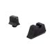 Trijicon For Glock Sup Night Sight w/ Green Lamps, Black, Suppressor Night Sight Set 196579