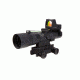 Trijicon 3x30 Compact ACOG Scope, Dual Illuminated Green Horseshoe/Dot 5.56x45mm/62gr. Ballistic Reticle w/ LED RMR 3.25 MOA Red Dot and Colt Knob Thumbscrew Mount 400117