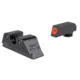 Trijicon HD Tritium Night Sights - Rear - Orange Front Outline - for GLOCK Models 20, 21, 29, 30, and 41 including S &amp; SF variants, Black, GL145-C-601166