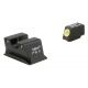 Trijicon HD Walther PPX/PPS/PPS M2 Heavy Duty Night Sight Set w/Yellow Front Outline