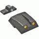 Trijicon HD H&amp;K .45 3 Dot Night Sight Set w/ Orange Rear HK11O
