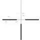 Trijicon Huron HR940 3-9x40mm Rifle Scope, 1 in Tube, Second Focal Plane, Black, Non-Illuminated German #4 Crosshair Reticle, MOA Adjustment, 2700004