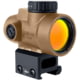Trijicon MRO SD 1x25mm Reflex Green Dot Sight, 2.0 MOA Adjustable Green Dot, with Full Co-witness Mount, Anodized Coyote Brown Anodized, MRO-C-2200348