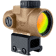 Trijicon MRO SD 1x25mm Reflex Green Dot Sight, 2.0 MOA Adjustable Green Dot, with Lower 1/3 Co-witness Mount, Anodized Coyote Brown, MRO-C-2200349