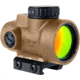 Trijicon MRO SD 1x25mm Reflex Red Dot Sight, 2.0 MOA Adjustable Red Dot, with Low Mount, Anodized Coyote Brown, MRO-C-2200326