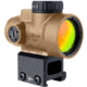 Trijicon MRO SD 1x25mm Reflex Red Dot Sight, 2.0 MOA Adjustable Red Dot, with Lower 1/3 Co-witness Mount, Anodized Coyote Brown, MRO-C-2200328