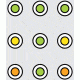 Trijicon Bright &amp; Tough 3 Dot Night Sight Set, Green Front &amp; Yellow Rear - For Glock 17/17L/19/22/23/24/26/27/33/34/35/38/39 - GL01 - GL01Y