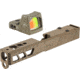 Trijicon RM01 RMR Type 2 LED 3.25 MOA Red Dot Sight, Flat Dark Earth and TRYBE Defense Pistol Slide, Glock 19, Gen 3, RMR Cut, Version 2, FDE Cerakote