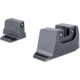 Trijicon Suppressor/Optic Height Sight Set with Black Front/Black Rear &amp; Green Tritium - for M&amp;P C.O.R.E, M&amp;P M2.0 Optics Ready, Black, 601150