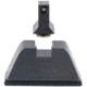 Trijicon Suppressor/Optic Height Sight Set, Black Front/Metal Rear &amp; Green Lamp, Glock 17, 17L, 19, 22 - 28, 31 - 35, 37 - 39, 45, Black, 601137