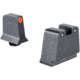 Trijicon Suppressor/Optic Height Sight Set, Orange Front/Black Rear &amp; Green Lamp, Glock  42, 43, 43x, 43e, 50, Black, 601142
