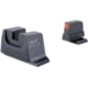 Trijicon Suppressor/Optic Height Sight Set with Orange Front/Metal Rear &amp; Green Front Lamp - for M&amp;P C.O.R.E, M&amp;P M2.0 Optics Ready, Black, 601151