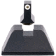 Trijicon Suppressor/Optic Height Sight Set, White Front/Metal Rear &amp; Green Lamp, Glock 17, 17L, 19, 22 - 28, 31 - 35, 37 - 39, 45, Black, 601136