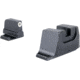 Trijicon Suppressor/Optic Height Sight Set with White Front/Metal Rear &amp; Green Front Lamp - for M&amp;P C.O.R.E, M&amp;P M2.0 Optics Ready, Black, 601154