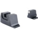 Trijicon Suppressor/Optic Height Sight Set with White Front/Metal Rear &amp; Green Front Lamp - for M&amp;P C.O.R.E, M&amp;P M2.0 Optics Ready, Black, 601154