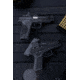 Trijicon Suppressor/Optic Height Sight Set, Yellow Front/Black Rear &amp; Green Lamp, Glock 17, 17L, 19, 22 - 28, 31 - 35, 37 - 39, 45, Black, 601135