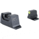 Trijicon Suppressor/Optic Height Sight Set with Yellow Front/Black Rear &amp; Green Tritium - for M&amp;P C.O.R.E, M&amp;P M2.0 Optics Ready, Black, 601149
