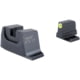 Trijicon Suppressor/Optic Height Sight Set with Yellow Front/Metal Rear &amp; Green Front Lamp - for M&amp;P C.O.R.E, M&amp;P M2.0 Optics Ready, Black, 601152