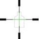 Trijicon TA47G-4 Green Crosshair Reticle