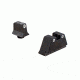 Trijicon Night Sight Suppressor Set, White Front/White Rear, Green front/Yellow Rear Lamps, Black, 600651