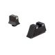 Trijicon Night Sight Suppressor Set, White Front/White Rear with Green front Lamp and Yellow Rear Lamps