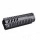 Trinity Force M4/AR15 Carbine-Lenth 7in. Free Float Quad Rail, Black, Slanted Vents YGM406BX