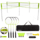 Triumph 4 Square Volleyball Badminton Set Combo, Lime Green, 35-7490-3