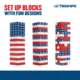 Triumph Patriotic Large Tumble, 6in, Red / White / Blue, 35-7190-3