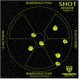 Triumph Systems Shot Seeker Radioactive Warning Target 10-Pack, 12 in x12 in, 0900-30-003